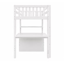Solenne Convertible Single Over Double Bunk Bed with Desk & Mattress